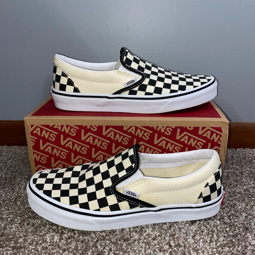 Vans Checkerboard Slip-On Shoes | Like-New | 9